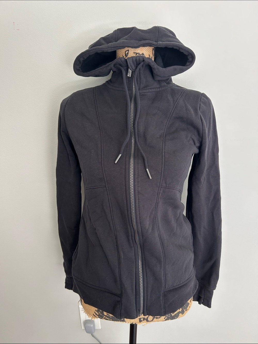 all in motion Black Hooded Zip-Up Bomber Jacket